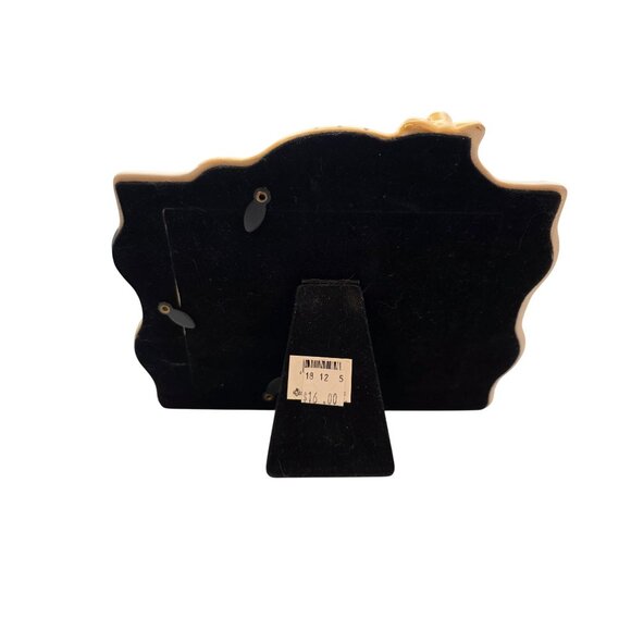 Vintage Russ Alley Katz Ceramic Picture Frame 3D Cats with Yarn Boader 4x6 - Picture 4 of 7